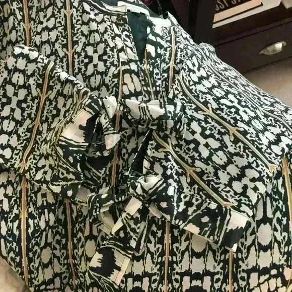 Umgee USA Tunic Dress  Tie Sleeves Green - Picture 5 of 8